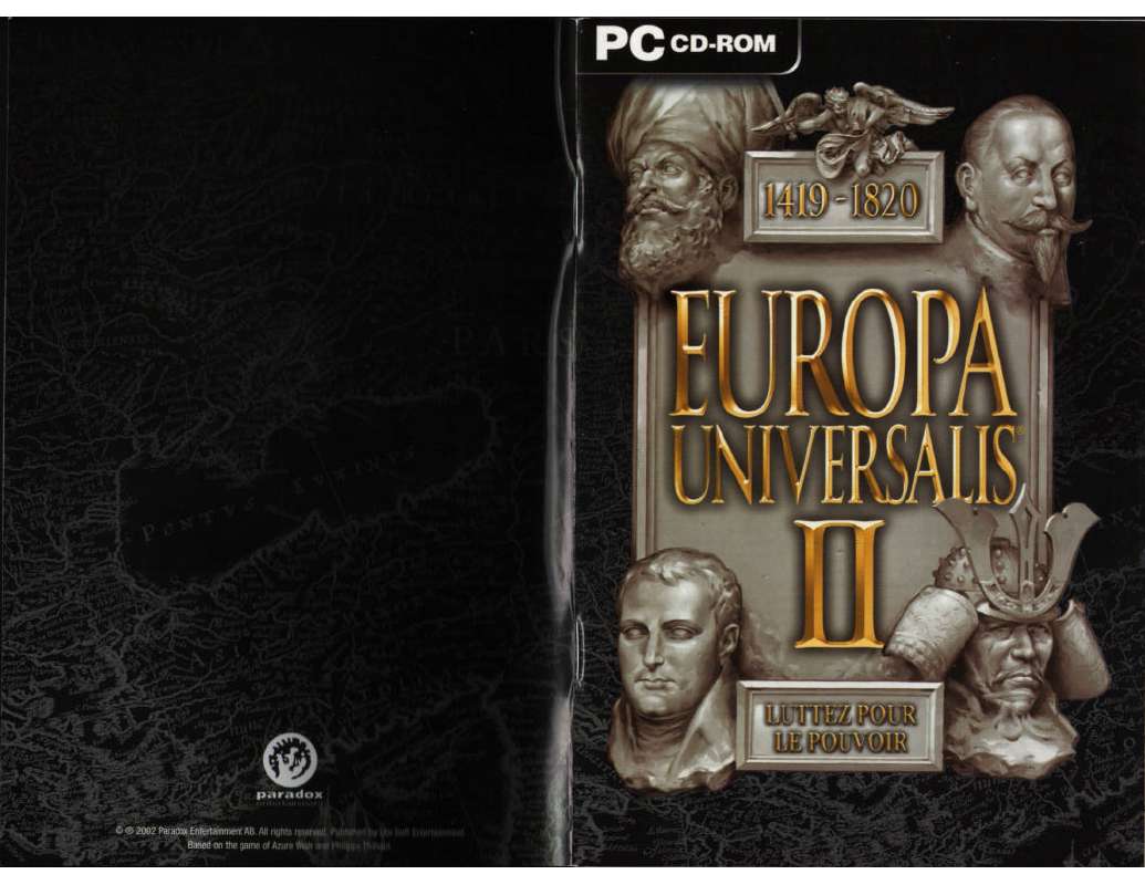 Guide utilisation GAMES PC EUROPA UNIVERSALIS II  de la marque GAMES PC