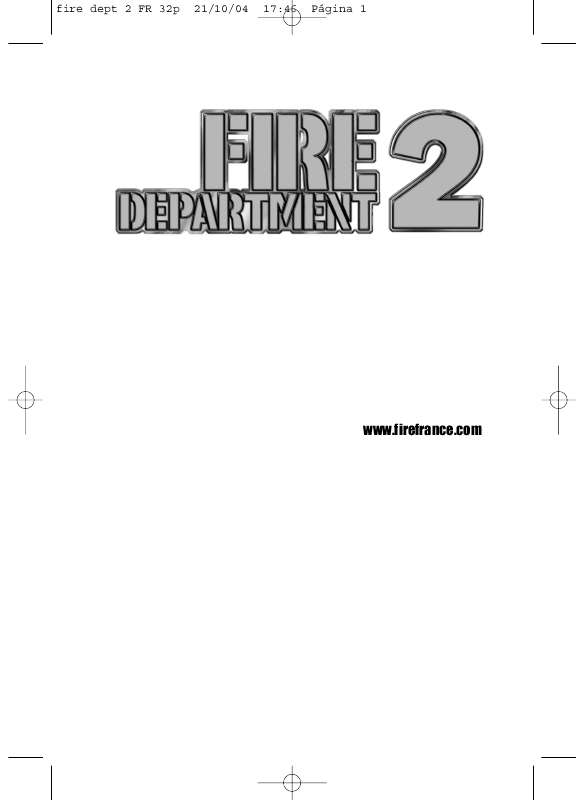 Guide utilisation GAMES PC FIRE DEPARTMENT 2  de la marque GAMES PC