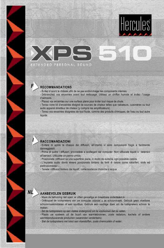 Guide utilisation  HERCULES XPS 510  de la marque HERCULES