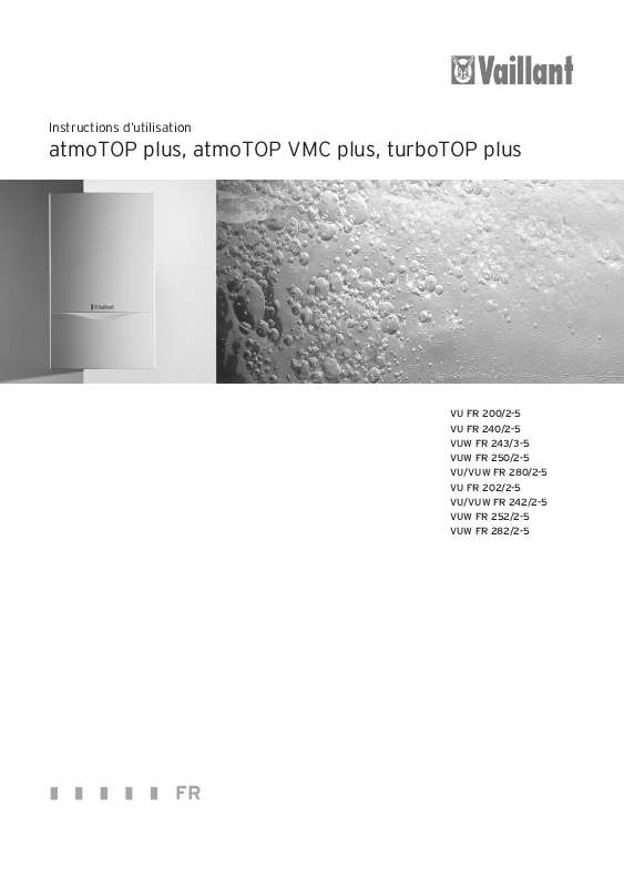 Guide utilisation  VAILLANT ATMOTOP VMC PLUS  de la marque VAILLANT