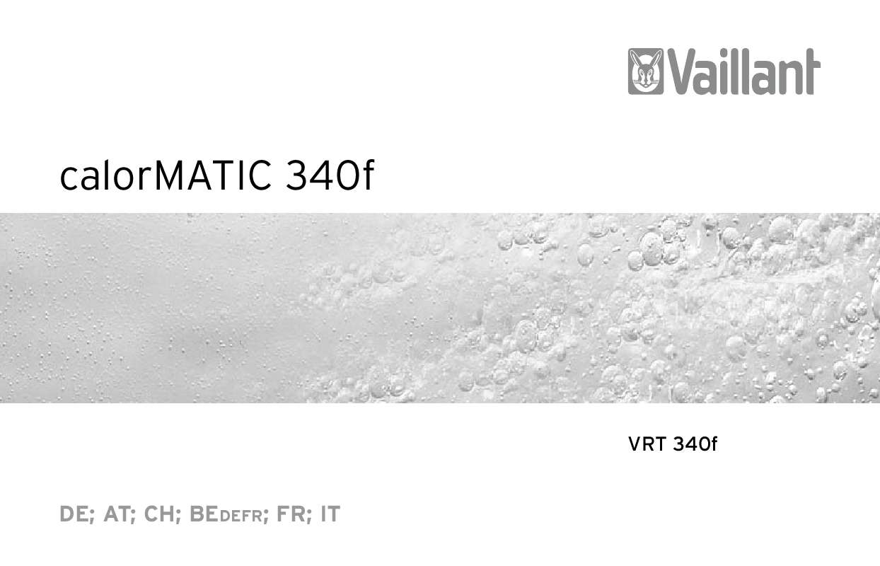 Guide utilisation  VAILLANT CALORMATIC 340F  de la marque VAILLANT
