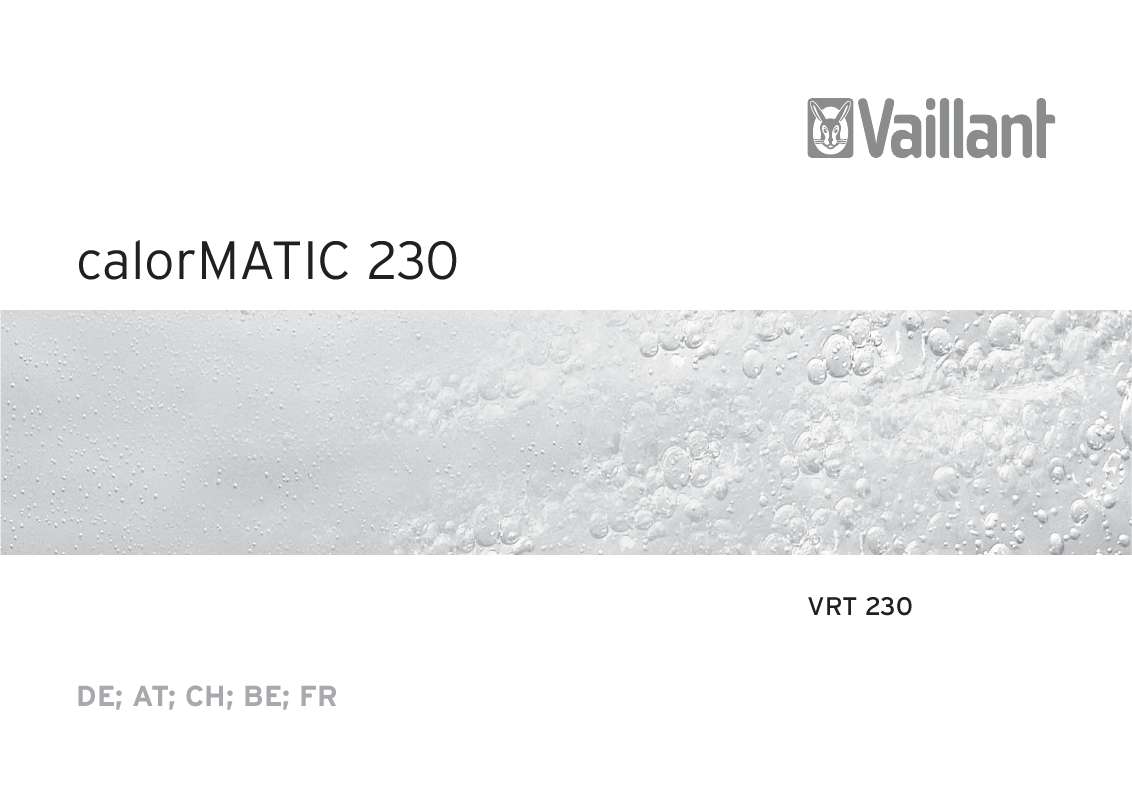Guide utilisation  VAILLANT VRT 230  de la marque VAILLANT