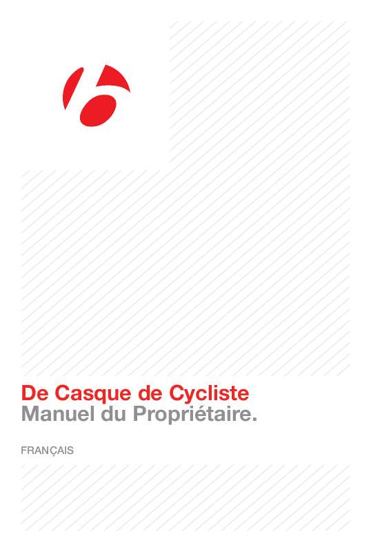 Guide utilisation  BONTRAGER BICYCLE HELMET  de la marque BONTRAGER