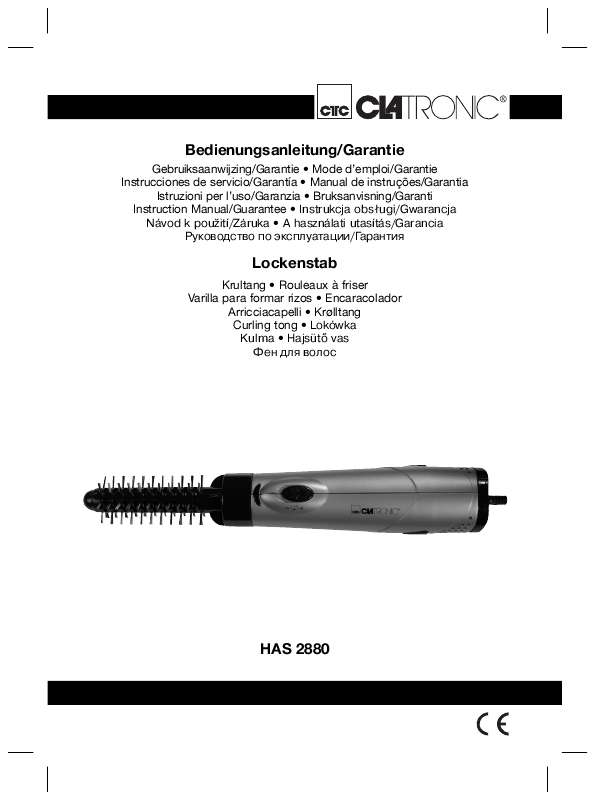 Guide utilisation  CLATRONIC HAS 2880  de la marque CLATRONIC