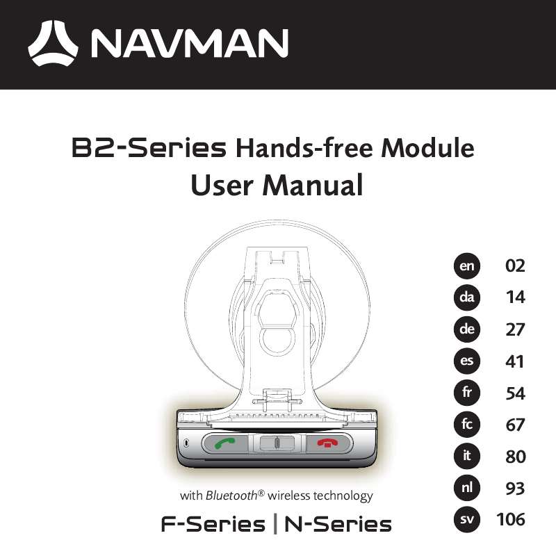 Guide utilisation NAVMAN B2  de la marque NAVMAN