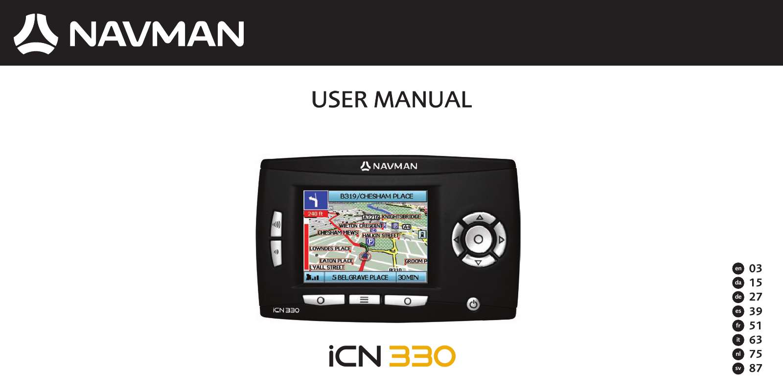 Guide utilisation NAVMAN ICN330  de la marque NAVMAN