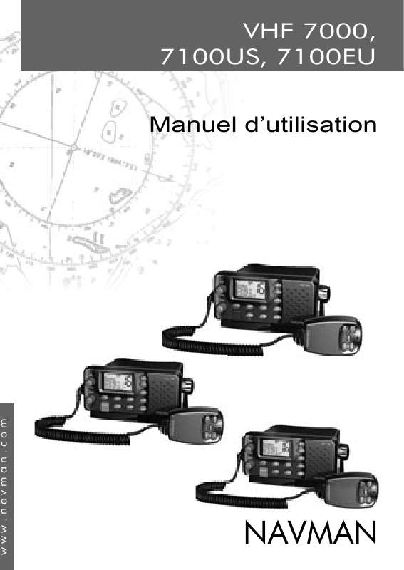 Guide utilisation NAVMAN VHF 7000  de la marque NAVMAN