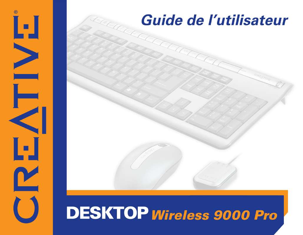 Guide utilisation CREATIVE DESKTOP WIRELESS 9000 PRO  de la marque CREATIVE
