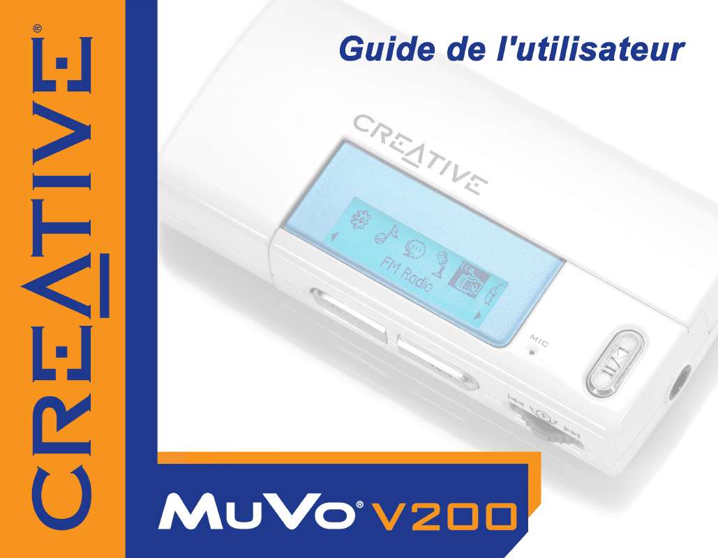 Guide utilisation CREATIVE MUVO V200  de la marque CREATIVE
