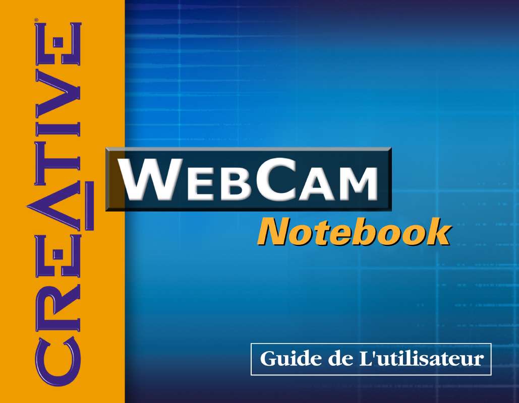 Guide utilisation CREATIVE WEBCAM NOTEBOOK  de la marque CREATIVE