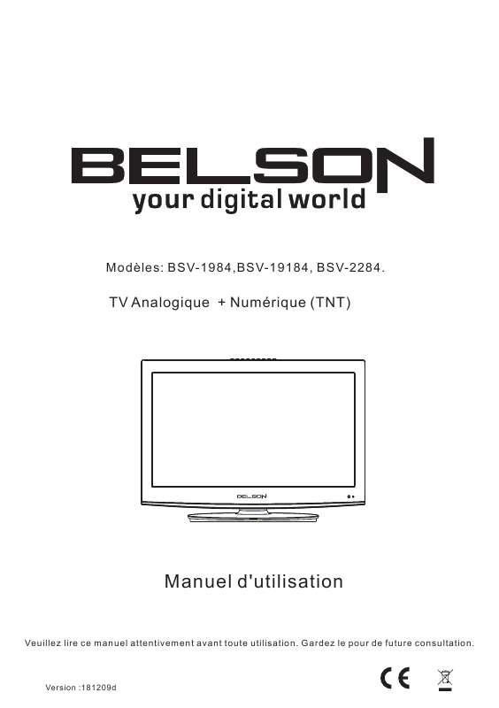Guide utilisation BELSON BSV-19184  de la marque BELSON