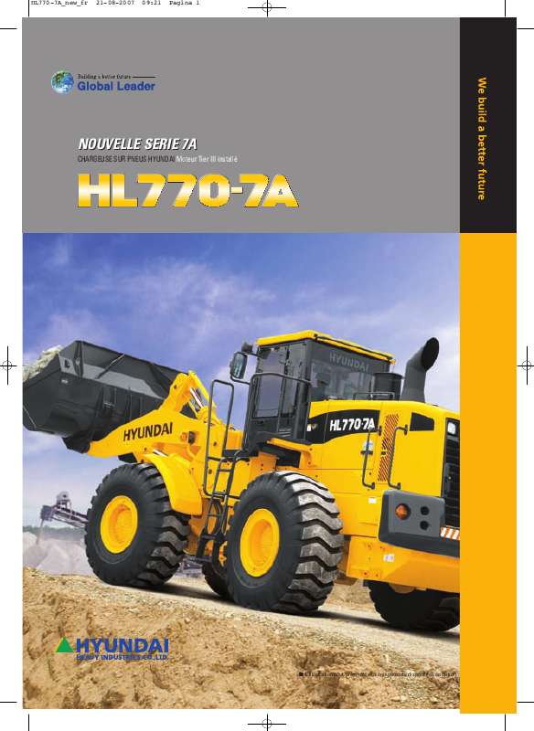 Guide utilisation HYUNDAI HL770-7A  de la marque HYUNDAI