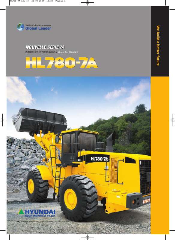 Guide utilisation HYUNDAI HL780-7A  de la marque HYUNDAI