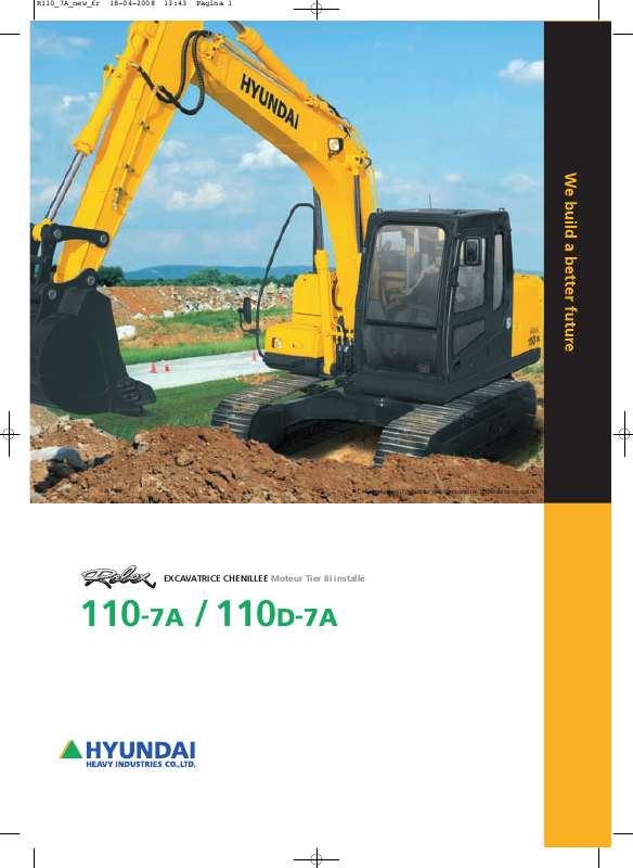 Guide utilisation HYUNDAI R110-7A  de la marque HYUNDAI