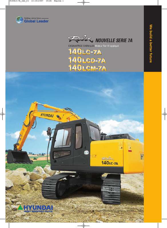 Guide utilisation HYUNDAI R140LC-7A  de la marque HYUNDAI