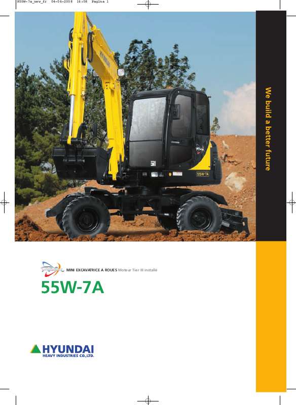 Guide utilisation HYUNDAI R55W-7A  de la marque HYUNDAI