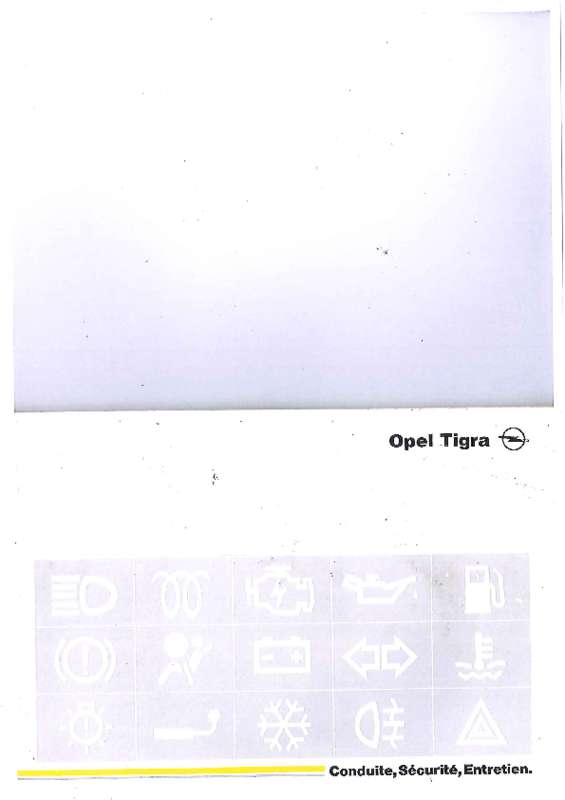 Guide utilisation OPEL TIGRA 1996  de la marque OPEL