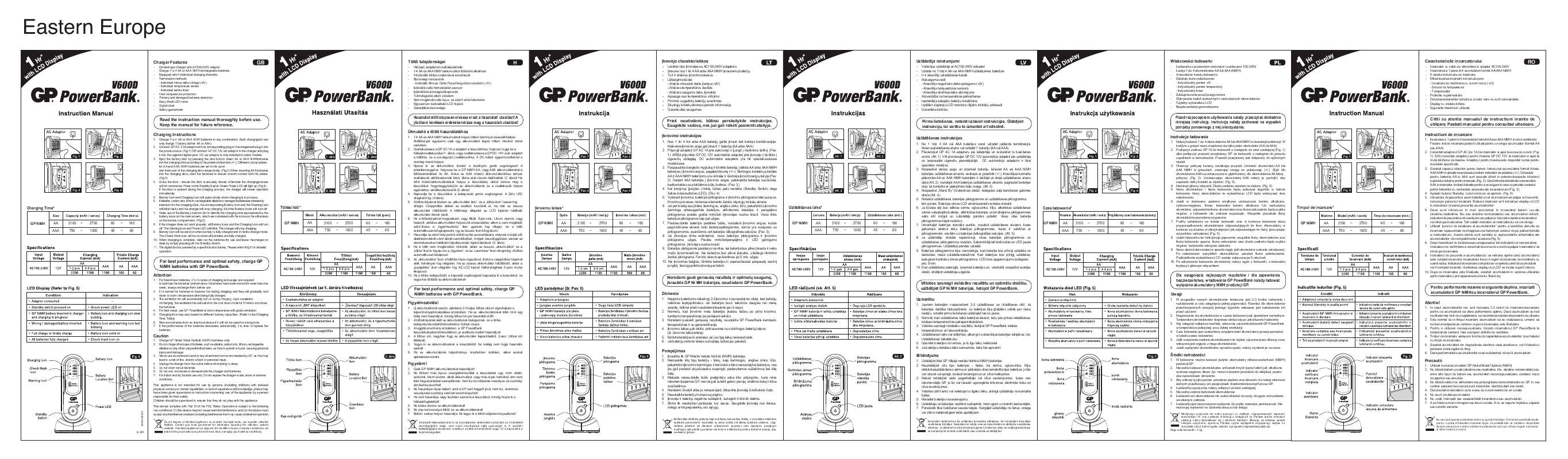 Guide utilisation GP BATTERIES V600D  de la marque GP BATTERIES