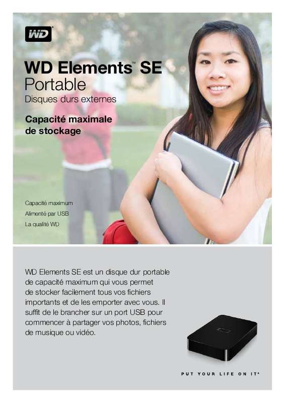 Guide utilisation WESTERN DIGITAL ELEMENTS SE  de la marque WESTERN DIGITAL