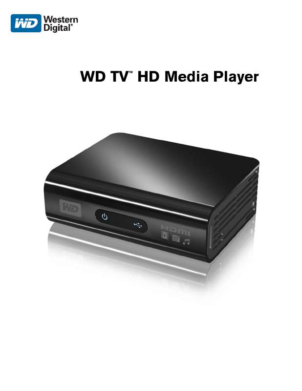 Guide utilisation  WESTERN DIGITAL WD TV HD MEDIA PLAYER  de la marque WESTERN DIGITAL