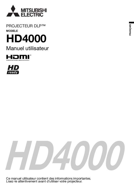 Guide utilisation MITSUBISHI HD4000  de la marque MITSUBISHI