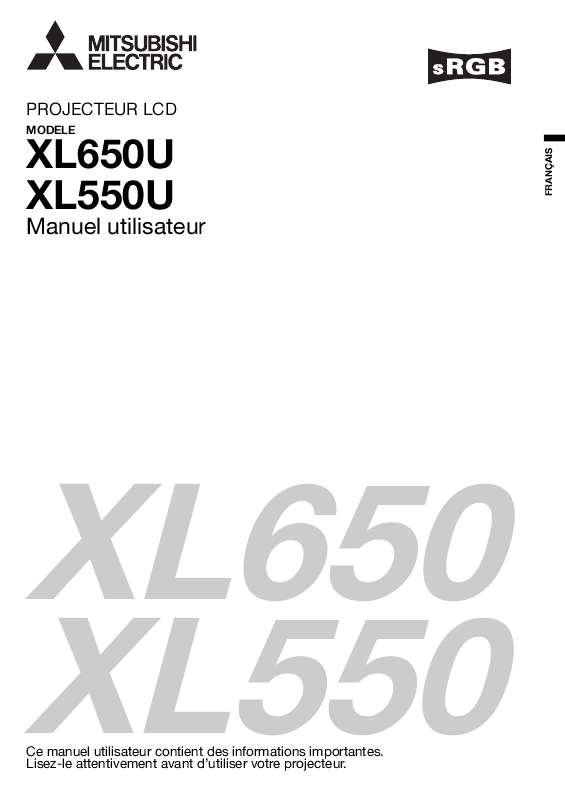 Guide utilisation MITSUBISHI XL550U  de la marque MITSUBISHI
