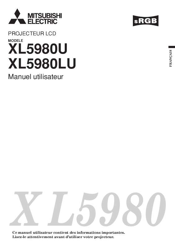 Guide utilisation MITSUBISHI XL5980LU  de la marque MITSUBISHI