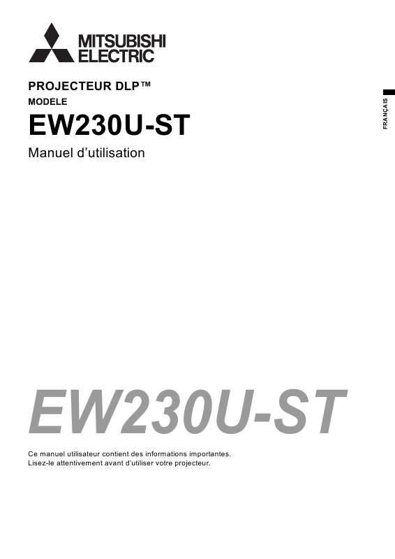 Guide utilisation MITSUBISHI EW230U-ST  de la marque MITSUBISHI