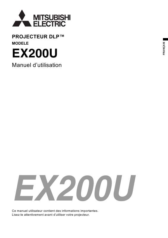 Guide utilisation MITSUBISHI EX200U  de la marque MITSUBISHI