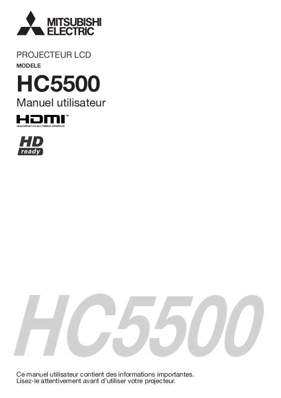 Guide utilisation MITSUBISHI HC5500  de la marque MITSUBISHI