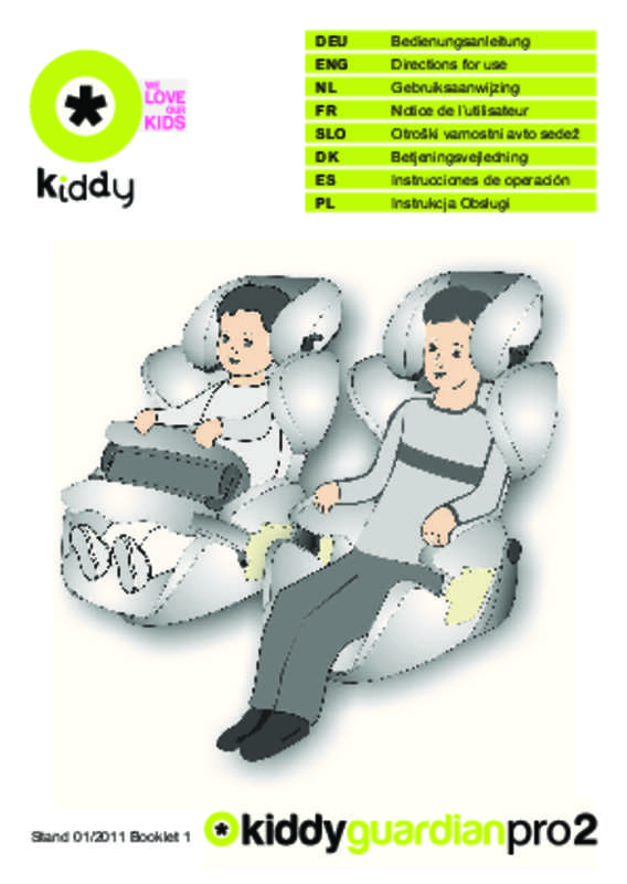 Guide utilisation KIDDY ENERGY PRO 2  de la marque KIDDY