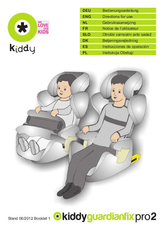 Guide utilisation KIDDY GUARDIAN FIX PRO 2  de la marque KIDDY