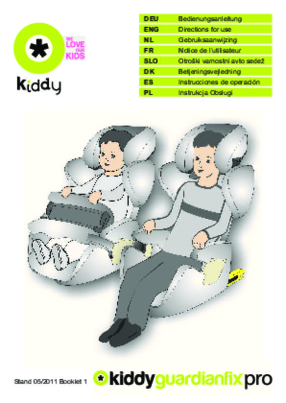Guide utilisation KIDDY GUARDIANFIX PRO  de la marque KIDDY