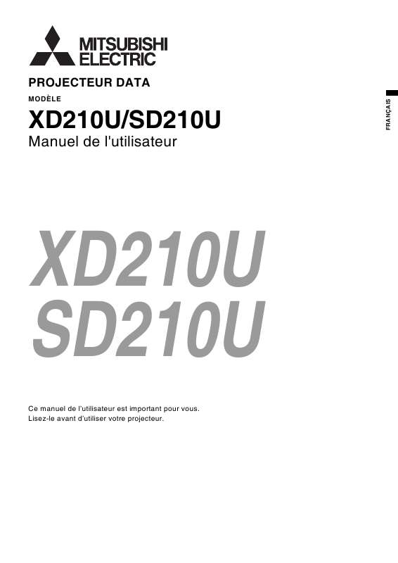 Guide utilisation MITSUBISHI XD210  de la marque MITSUBISHI