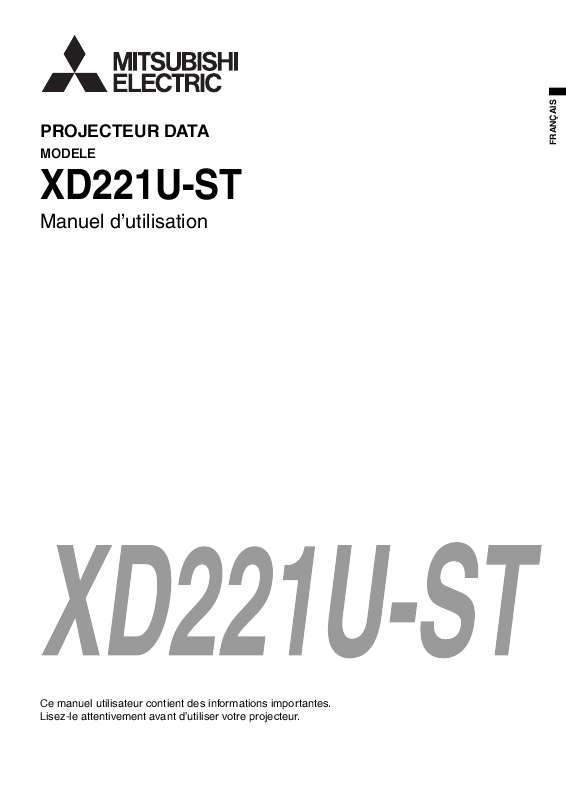 Guide utilisation MITSUBISHI XD221U-ST  de la marque MITSUBISHI