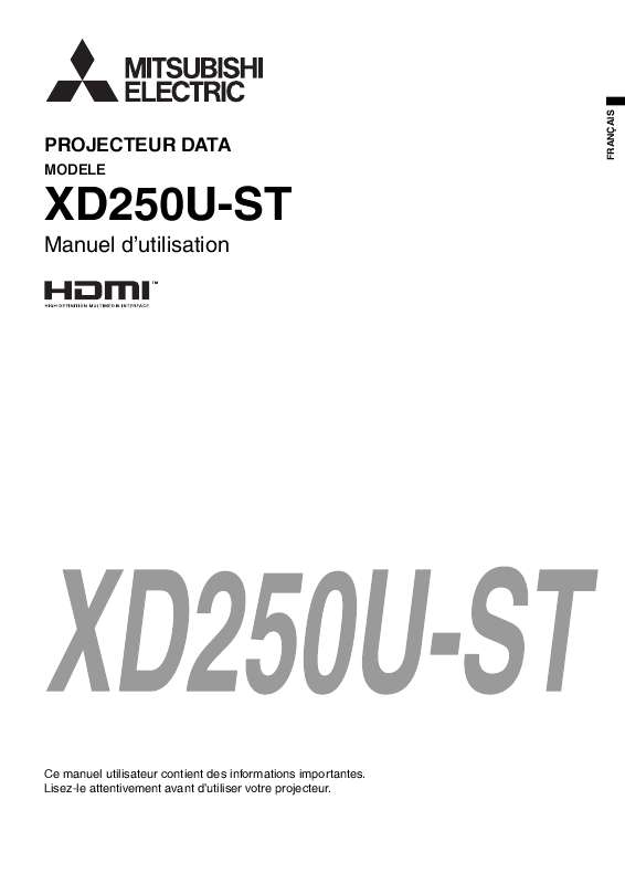 Guide utilisation MITSUBISHI XD250U-ST  de la marque MITSUBISHI