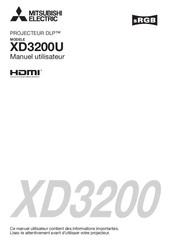 Guide utilisation MITSUBISHI XD3200  de la marque MITSUBISHI