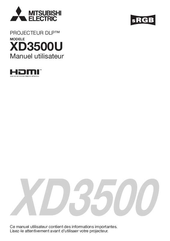 Guide utilisation MITSUBISHI XD3500  de la marque MITSUBISHI