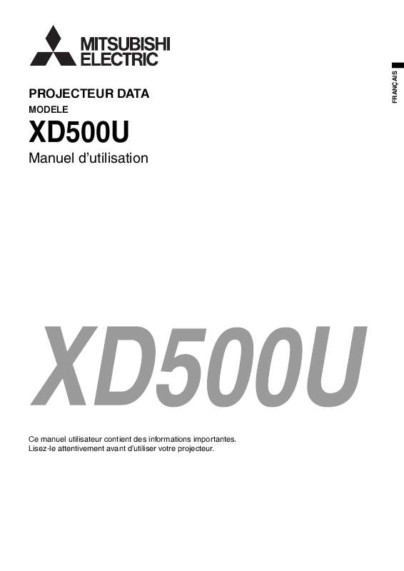 Guide utilisation MITSUBISHI XD500  de la marque MITSUBISHI
