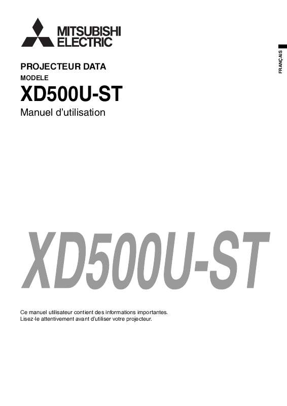 Guide utilisation MITSUBISHI XD500U-ST  de la marque MITSUBISHI