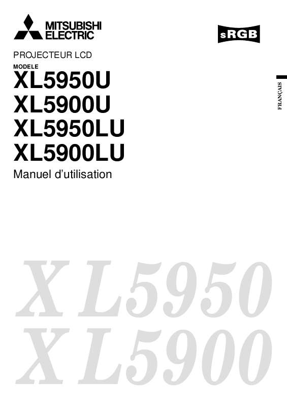 Guide utilisation MITSUBISHI XL5950UL  de la marque MITSUBISHI