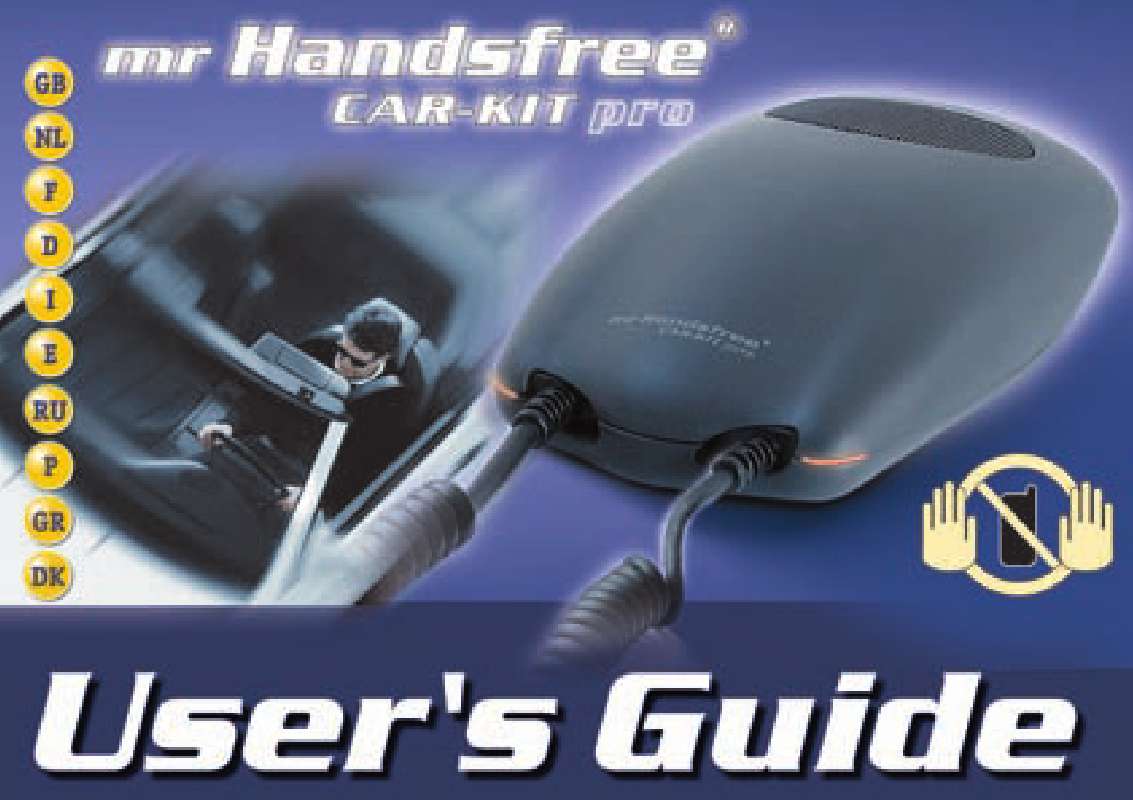 Guide utilisation MR HANDSFREE CAR-KIT PRO  de la marque MR HANDSFREE