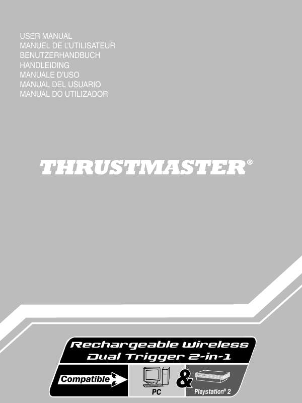 Guide utilisation THRUSTMASTER DUAL TRIGGER WIRELESS RECHARGEABLE  de la marque THRUSTMASTER