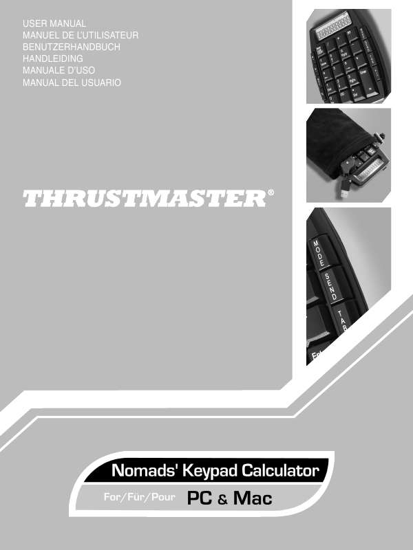 Guide utilisation THRUSTMASTER NOMAD KEYPAD CALCULATOR  de la marque THRUSTMASTER
