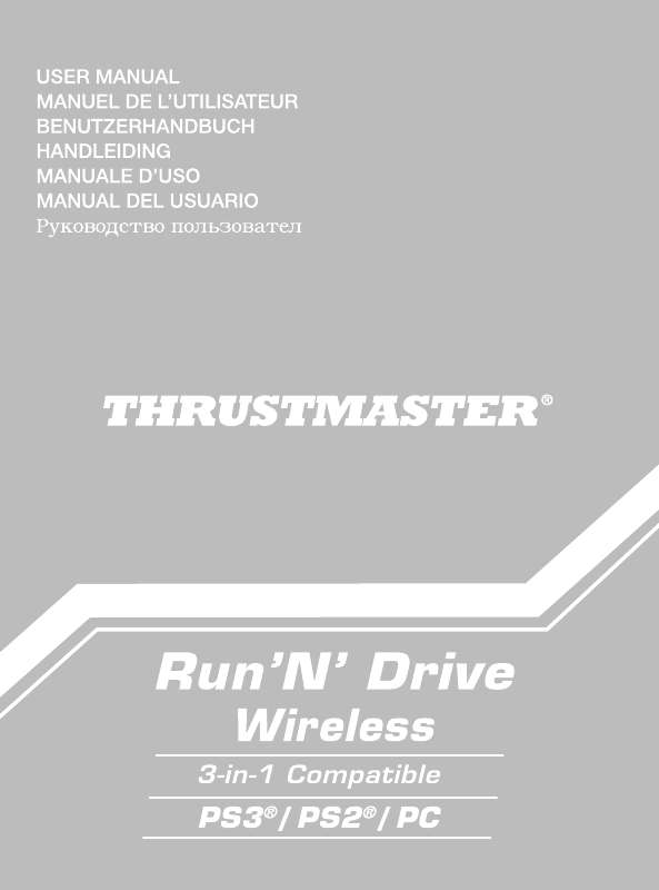 Guide utilisation THRUSTMASTER RUN'N' DRIVE WIRELESS 3-IN-1  de la marque THRUSTMASTER