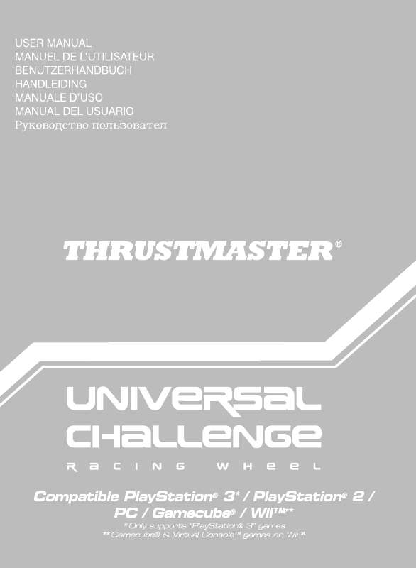 Guide utilisation THRUSTMASTER UNIVERSAL CHALLENGE 5-IN-1  de la marque THRUSTMASTER