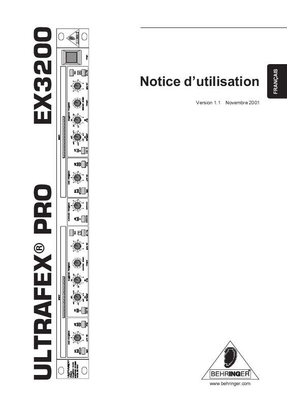 Guide utilisation BEHRINGER EX3200  de la marque BEHRINGER