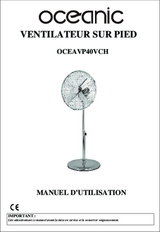 Guide utilisation  OCEANIC OCEAVP40VCH  de la marque OCEANIC