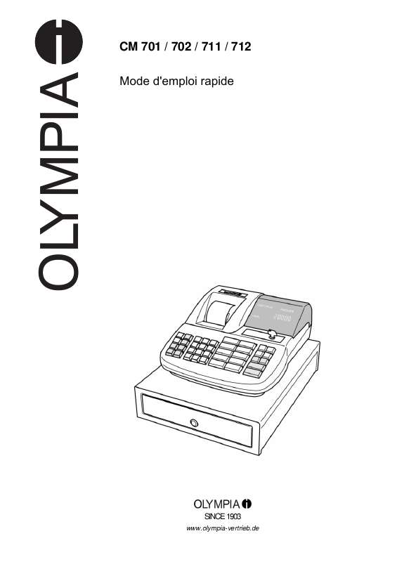 Guide utilisation  OLYMPIA CM 702  de la marque OLYMPIA