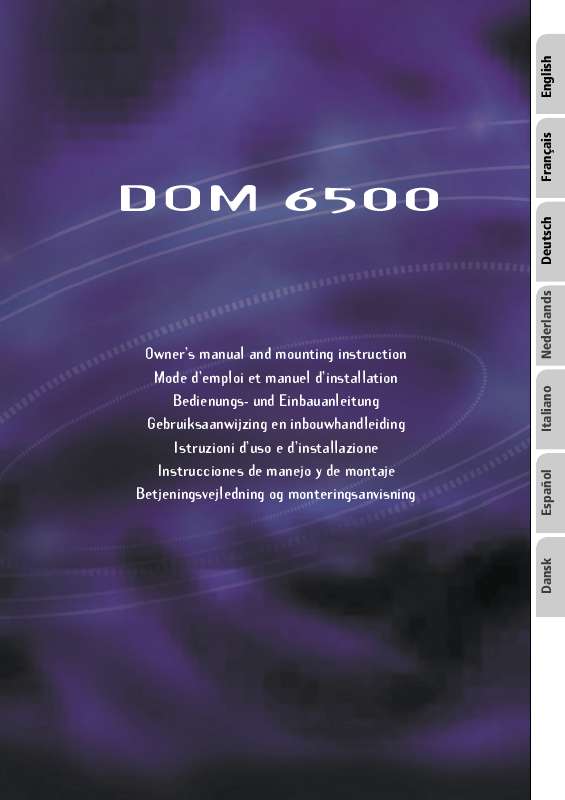 Guide utilisation VDO DAYTON DOM 6500  de la marque VDO DAYTON